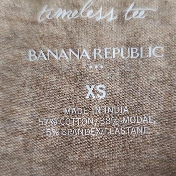 Banana Republic Tan Long Sleeve Tee Classic Crew Neck - Picture 4 of 4